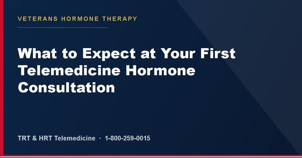What to Expect at Your First Telemedicine Hormone Consultation — Veterans Hormone Therapy