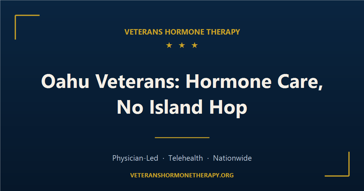 Honolulu Veterans: Hormone Therapy Access in Hawaii