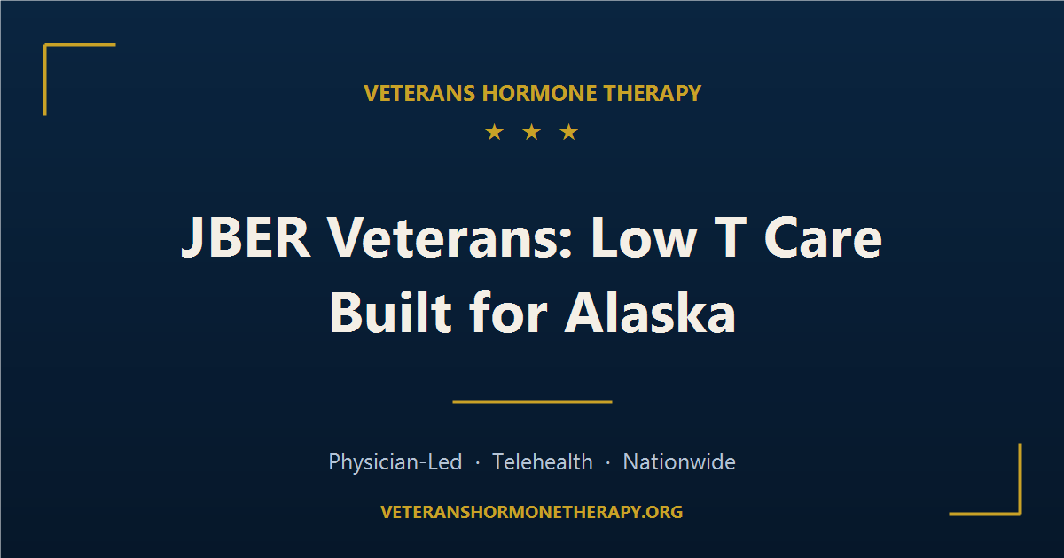 Anchorage & JBER Veterans: Low Testosterone Treatment Options