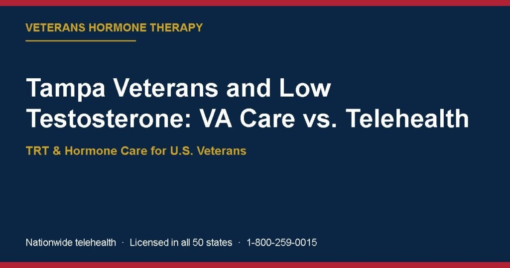 Tampa Veterans and Low Testosterone: VA Care vs. Telehealth
