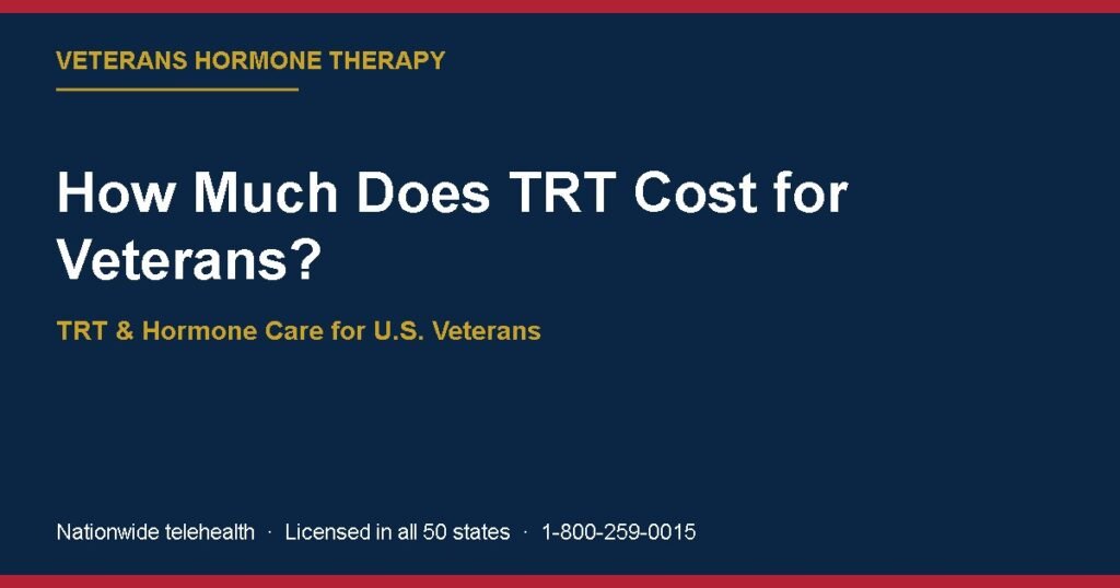 How Much Does TRT Cost for Veterans?