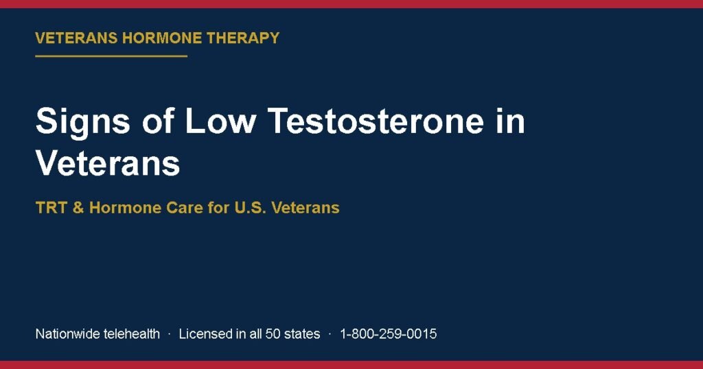 Signs of Low Testosterone in Veterans
